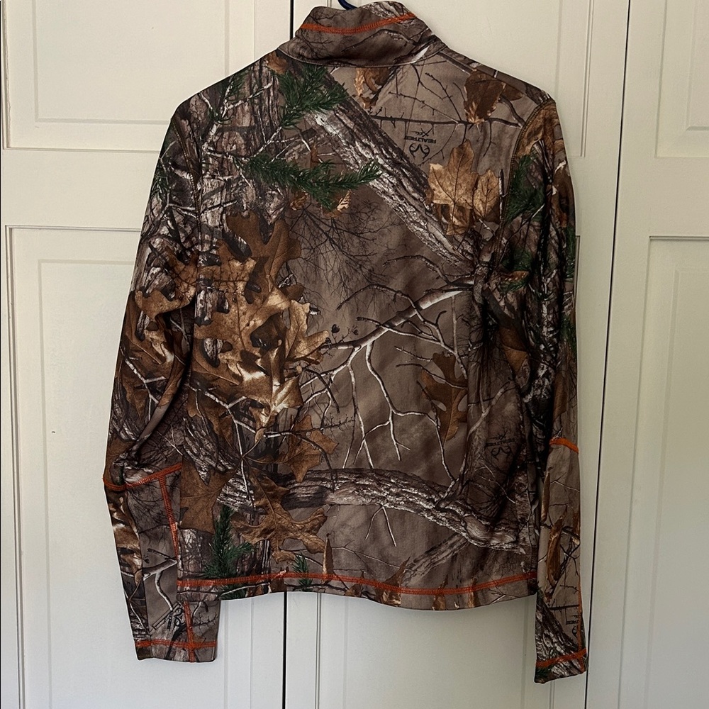 Cabela's Kids Woodland Camo Jacket with Orange Highlights - Picture 6 of 11